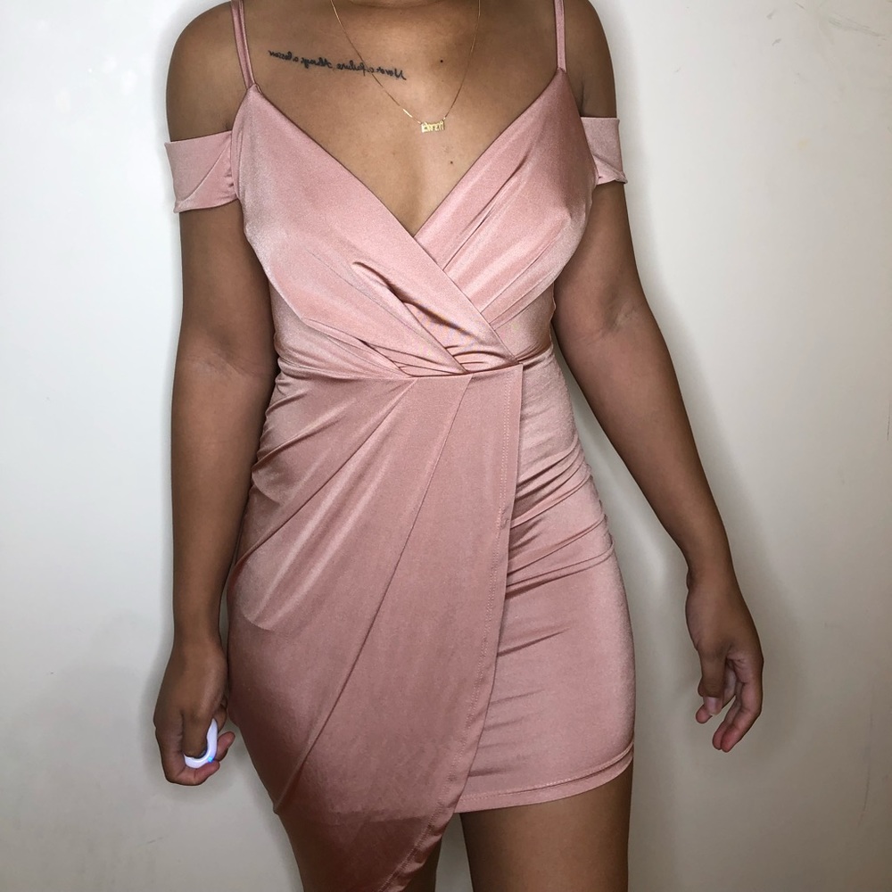 NWOT Off-the-shoulder Wrap Dress